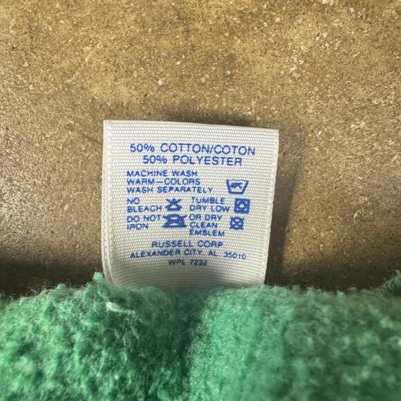 Vintage Jerzees Duck Print Sweatshirt XL Green Cottagecore Animal Graphic USA - Picture 6 of 9